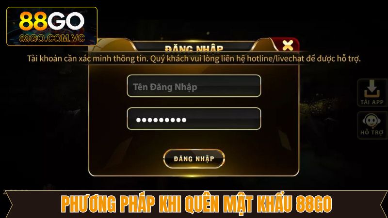 Quên Mật Khẩu 88Go - Cách Thức Lấy Lại Dễ Dàng Chỉ Vài Phút 3 Những giải pháp thiết thực khi quên mật khẩu 88Go